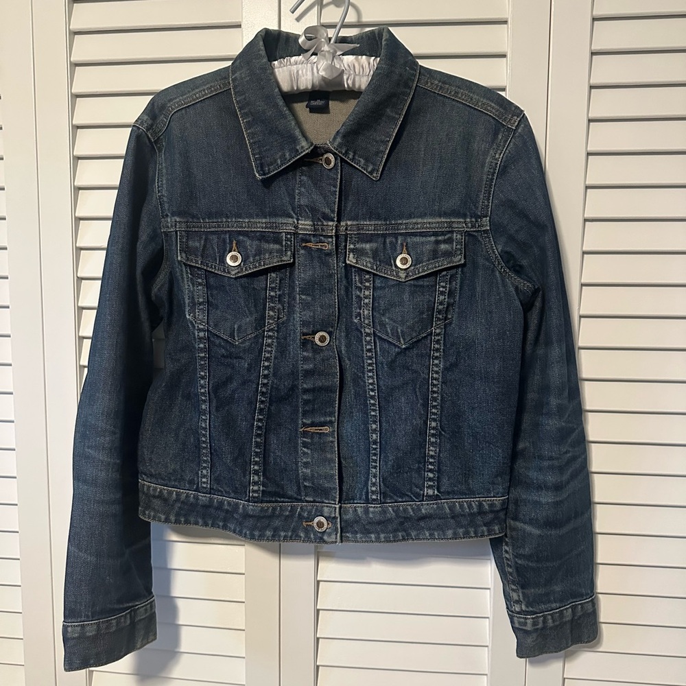 EUC! Deep Blue Wash Denim Jacket